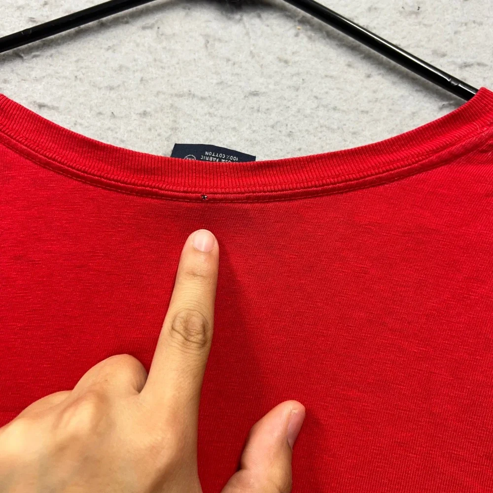 Polo Ralph Lauren Red Long Sleeve Spellout T-Shirt Mens XXL XXL Cotton